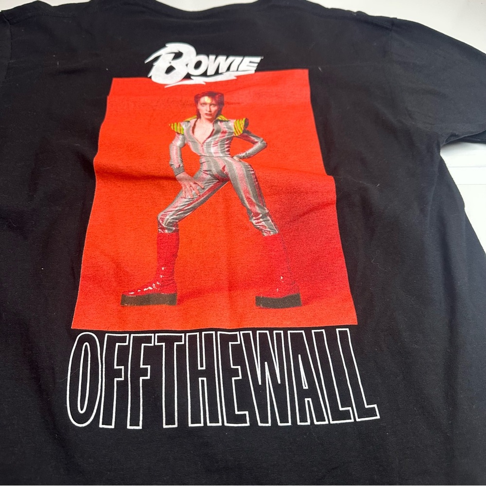 Vans Black Graphic T-Shirt with Red and White Accents